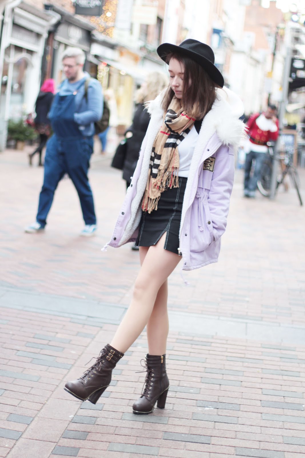 how to style parka coat winter girly cute