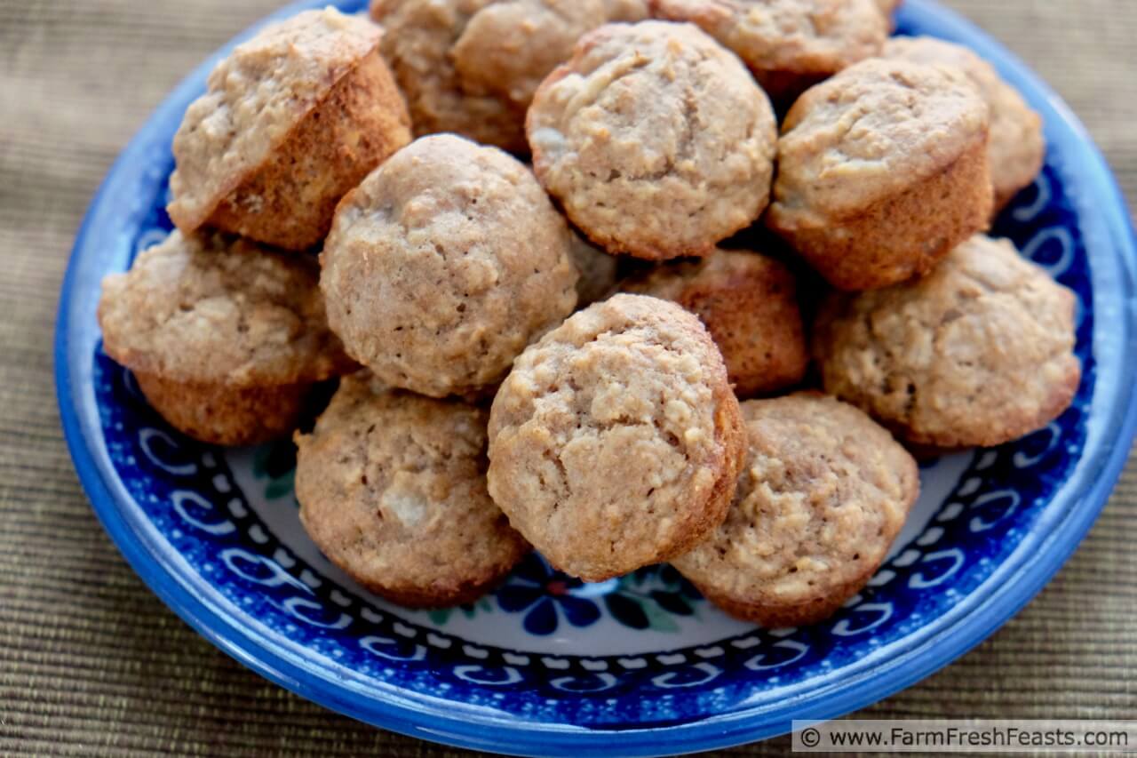 Farm Fresh Feasts: Banana Cookie Butter Oatmeal Muffins for #MuffinMonday