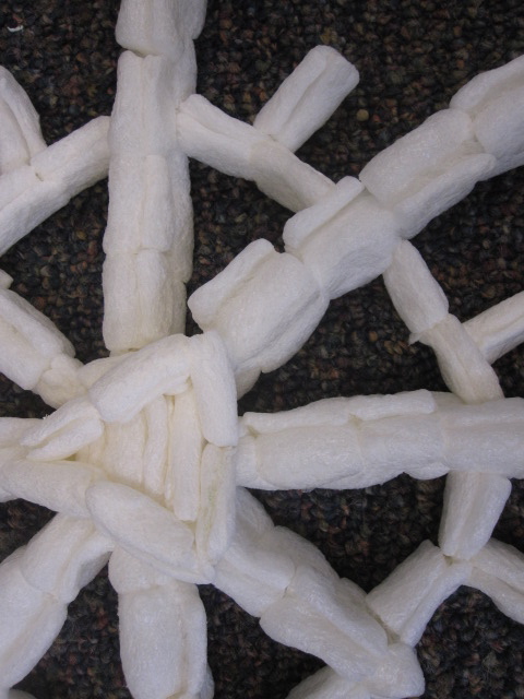 shine brite zamorano: styro snow.