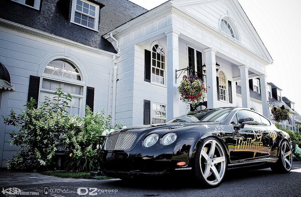 Bentley Continental Gt With 22 Inch D2forged Mb2 Wheels