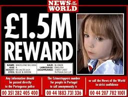 Why don't the McCanns advertise the reward?