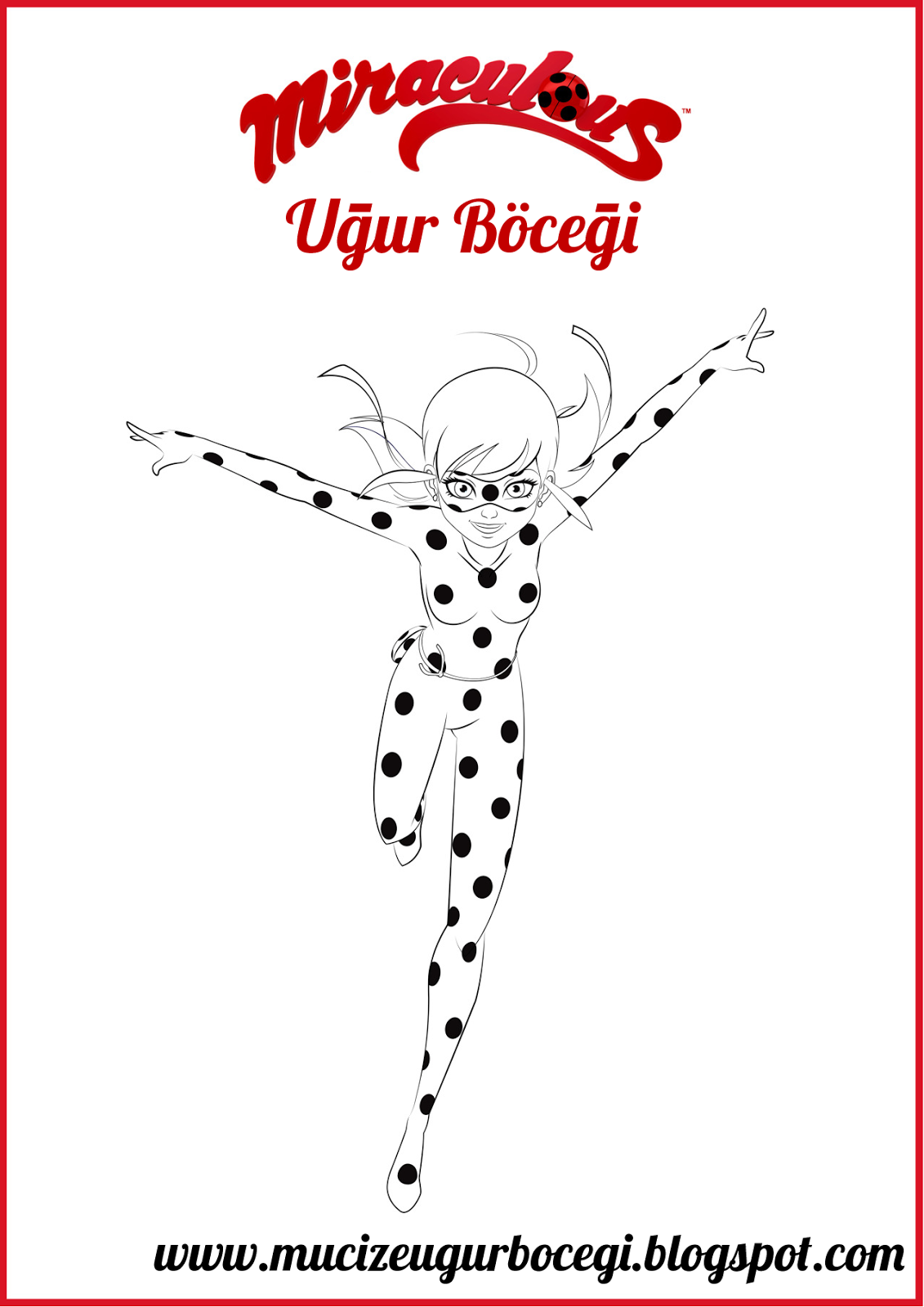 Uğur Böceği Boyama Sayfası! 3 Mucize! Uğur Böceği ile Kara Kedi