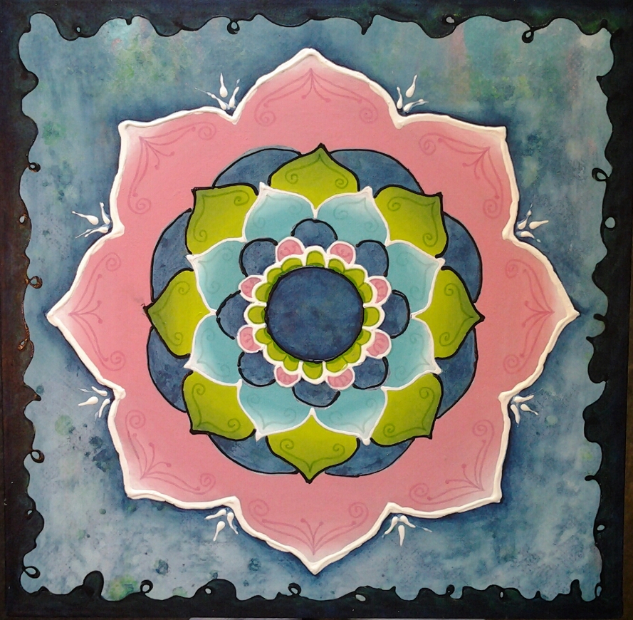 Monique's Life's True Colours: Zomerworkshop Mandala Schilderen