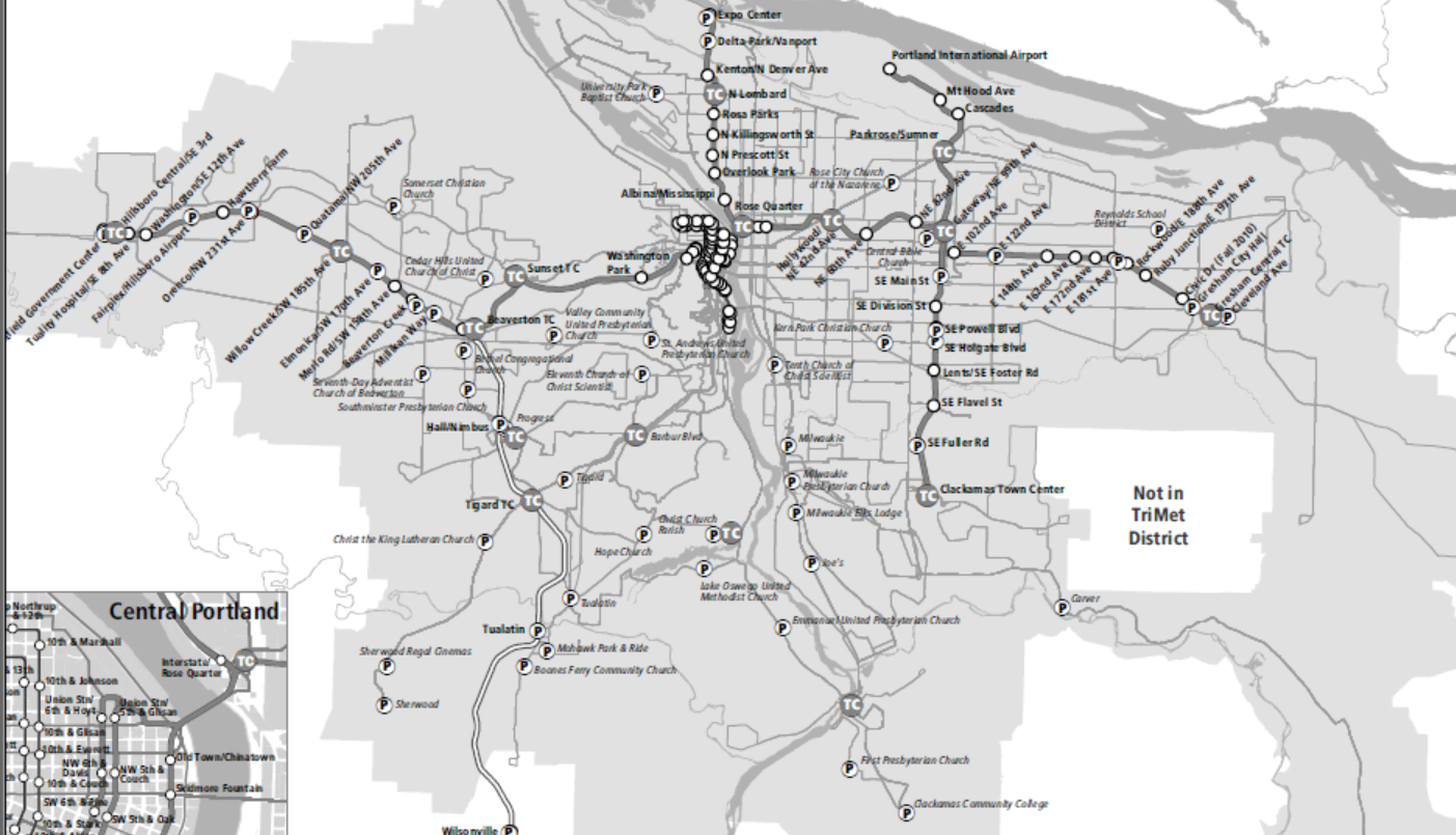 RANTINGS OF A FORMER TRIMET BUS DRIVER: Trimet facilities map