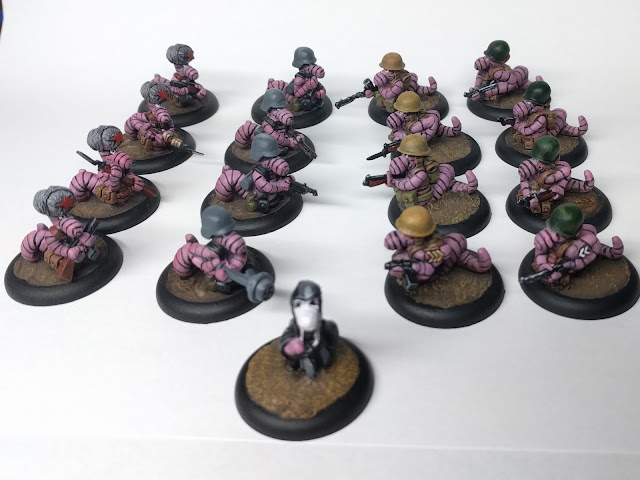 Fully painted Ironclad Grubs and MJ Figures Scream worm