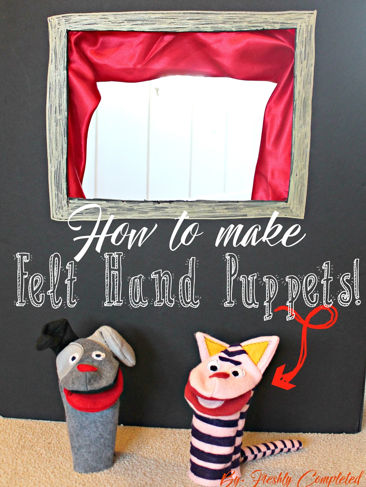 Freshly Completed How to Make Felt Hand Puppets!