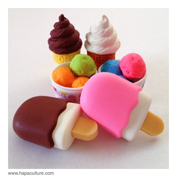 Hapa Culture Japanese Erasers Blog Ice Cream Erasers Needed ASAP!