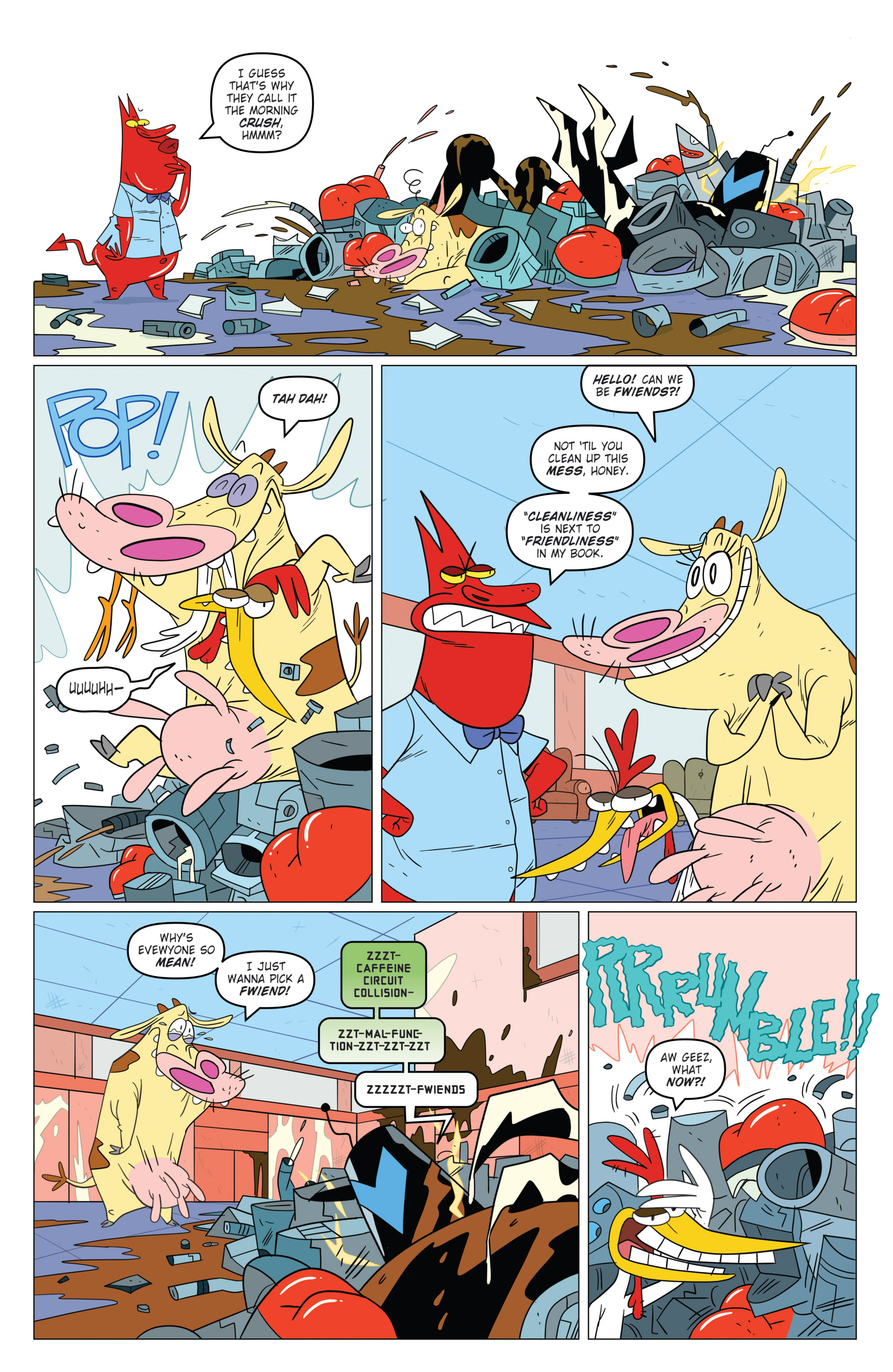 Read online Super Secret Crisis War! comic -  Issue # _Special - Cow and Chicken - 10