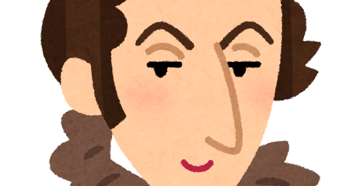 ウェーバーの似顔絵イラスト(音楽家) かわいいフリー素材集 いらすとや