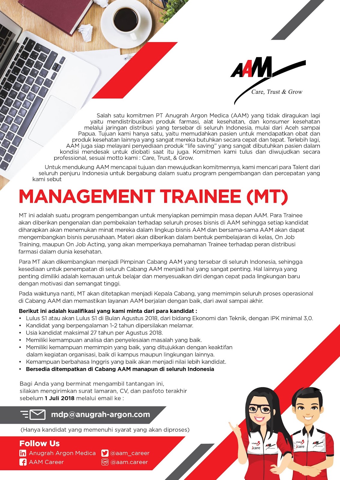 About Career Pengalaman Rekrutmen Mt Aam Dexa Group