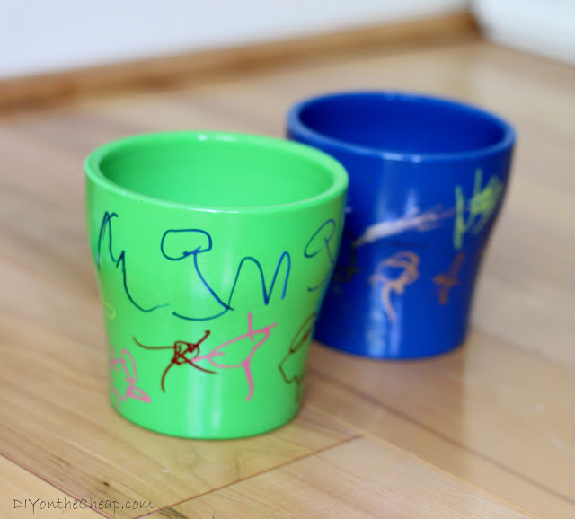 DIY Potted Herb Kit + Free Printable: Have your kids decorate a pot, add supplies and a printable, then give as a gift!