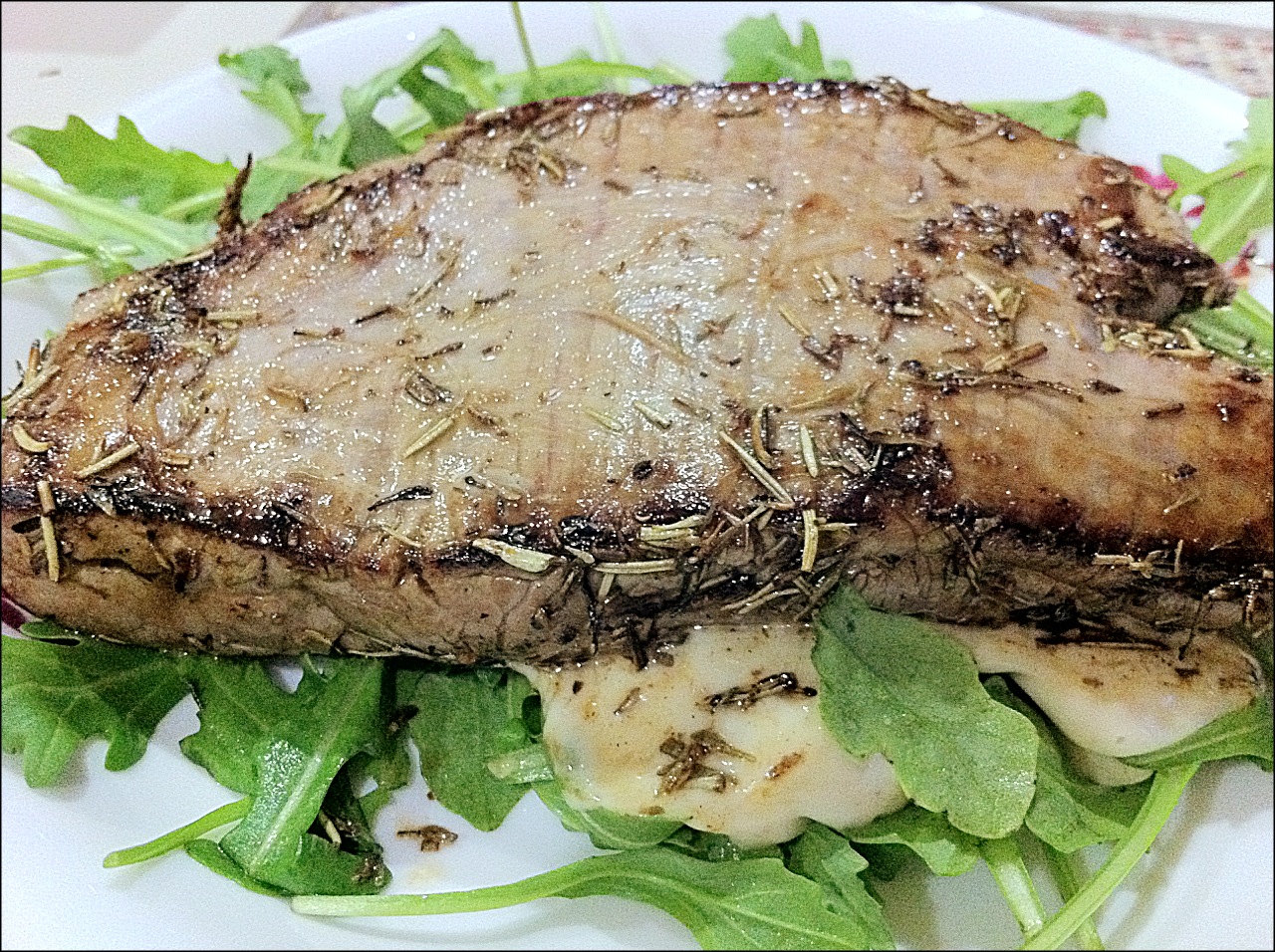 Little Cookery Book Grilled Sirloin Steak with Horseradish Sauce