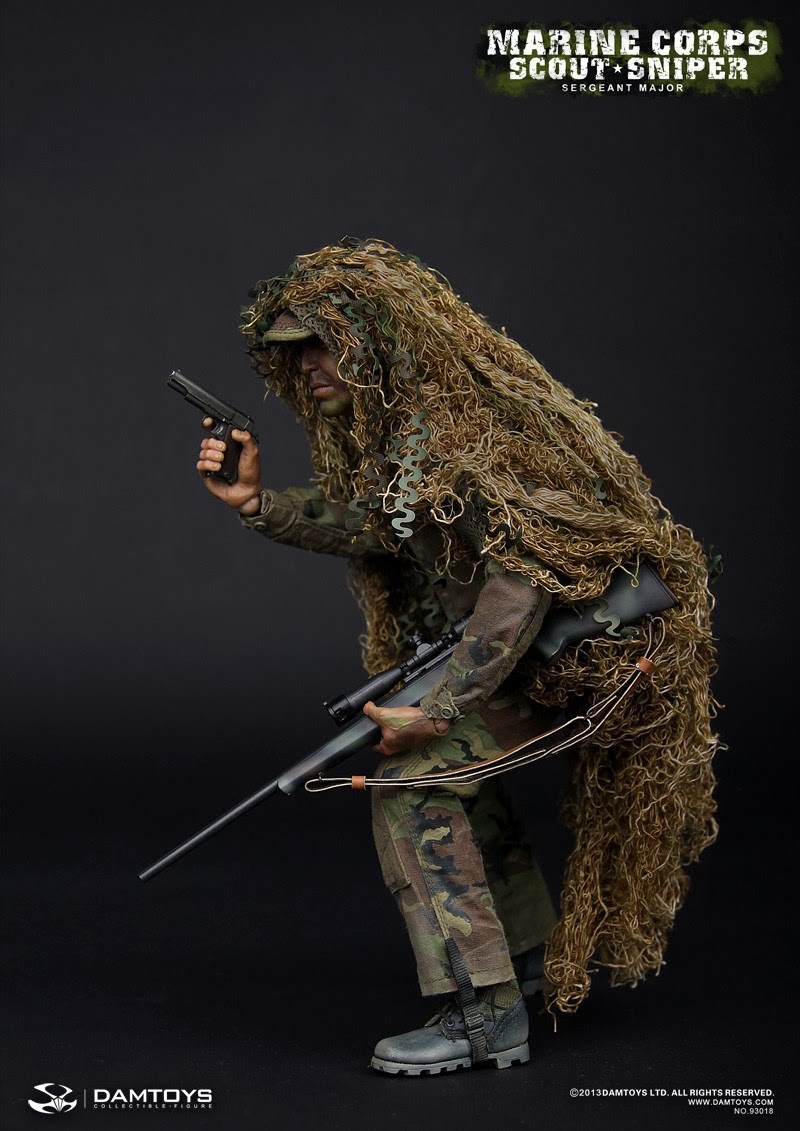 One Sixth Military Figure : DAM Toys MARINE CORPS SCOUT SNIPER Sergeant ...
