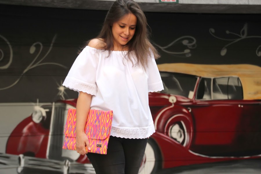 DIY Ropa premama blusa sin hombros patrones gratis. Blog costura y blog diy