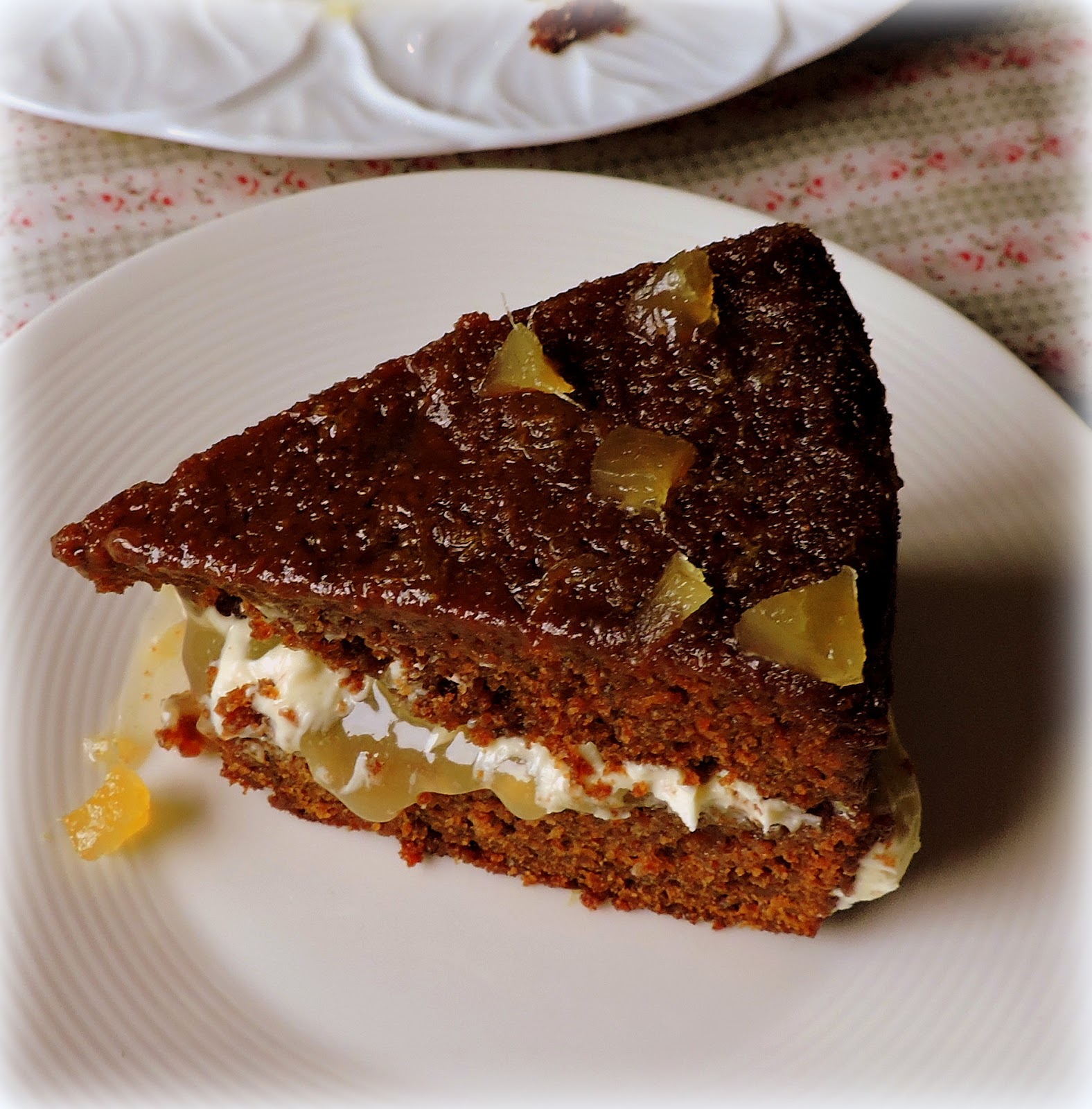 The English Kitchen Sticky Ginger Lemon Drizzle Cake