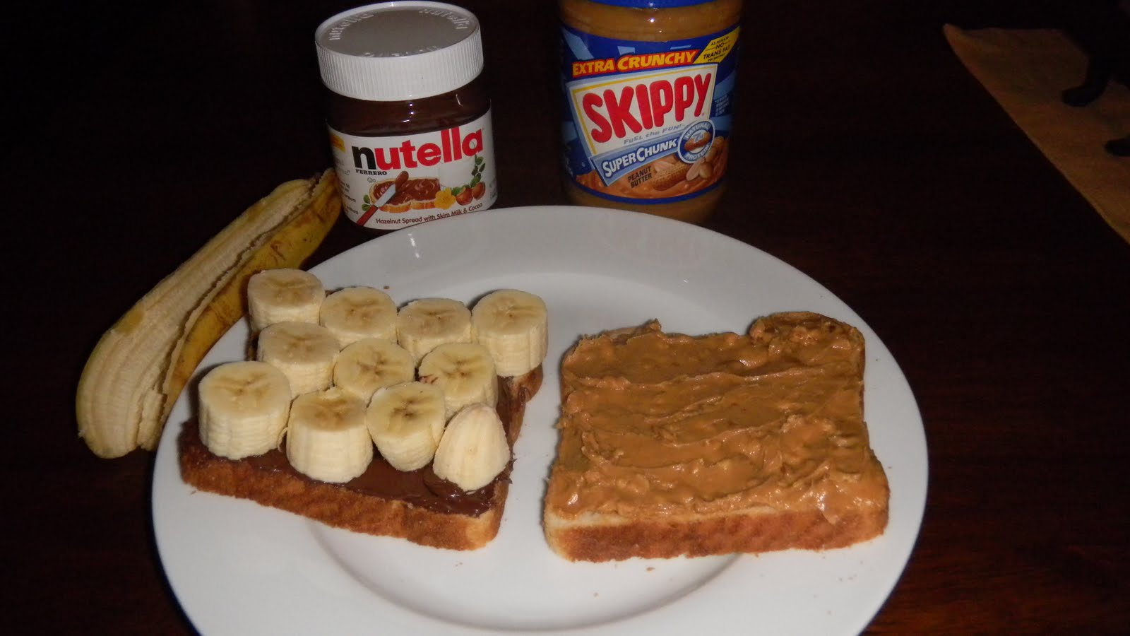 Musings of an Omnivore The Peanut Butter, Nutella, and Banana Sandwich