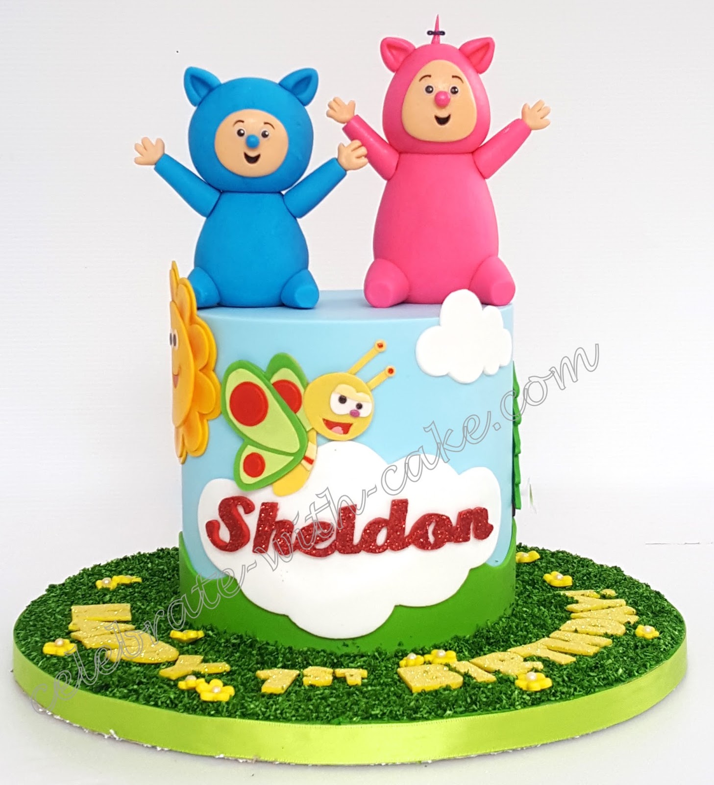 Amazon.com: Cakecery Charlie and the Numbers BabyTV Edible Cake Image  Topper Personalized Birthday Cake Banner 1/4 Sheet : Grocery & Gourmet Food