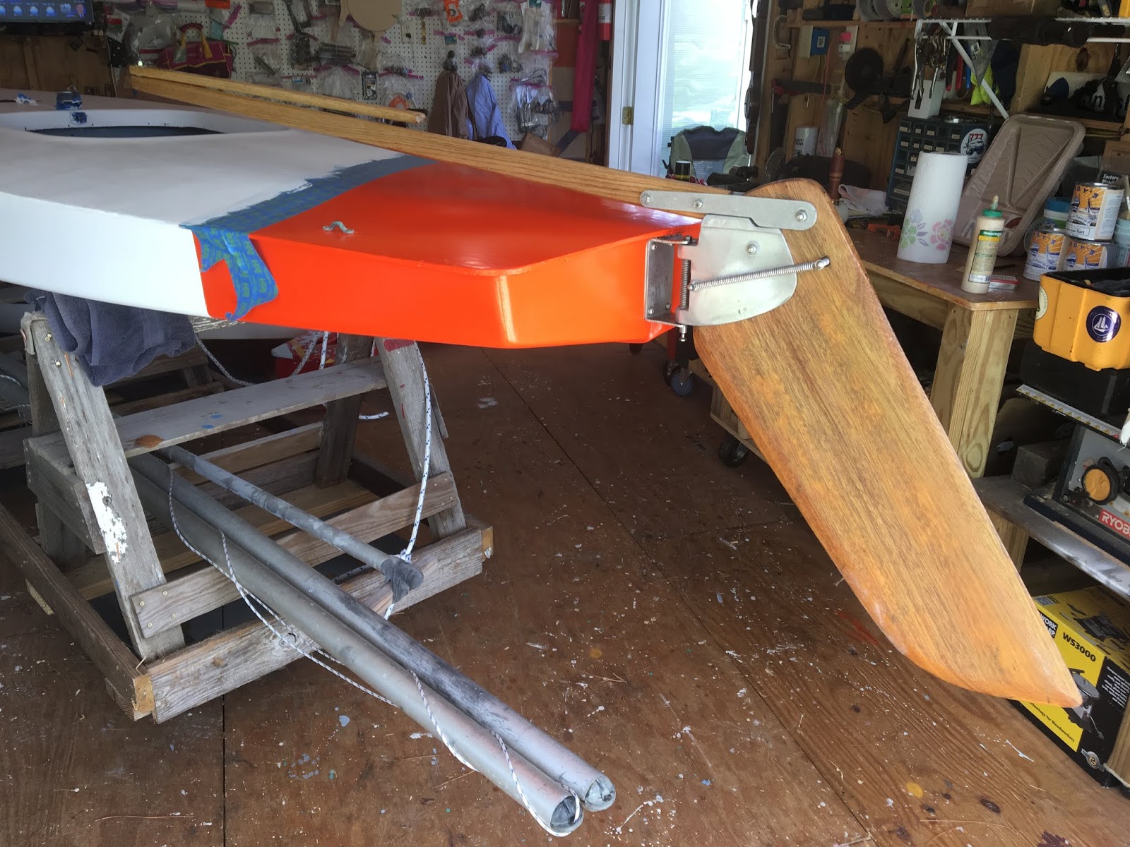 Small Boat Restoration Sunfish Rudder Assembly
