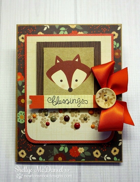 Fox Fall card by Shellye McDaniel for Newton's Nook Designs | Falling into Autumn Stamp set