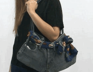 Como hacer una cartera reciclando ropa ~ Portal de Manualidades