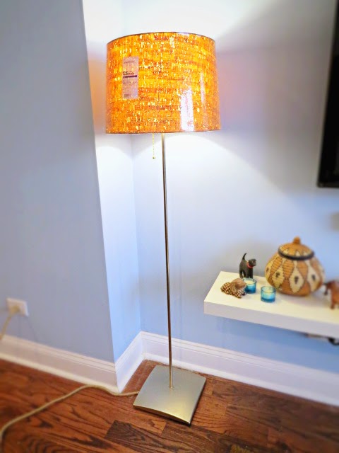 Ikea floor lamp with non-Ikea lampshade from Target