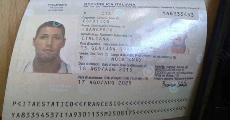 Паспорт гражданина италии