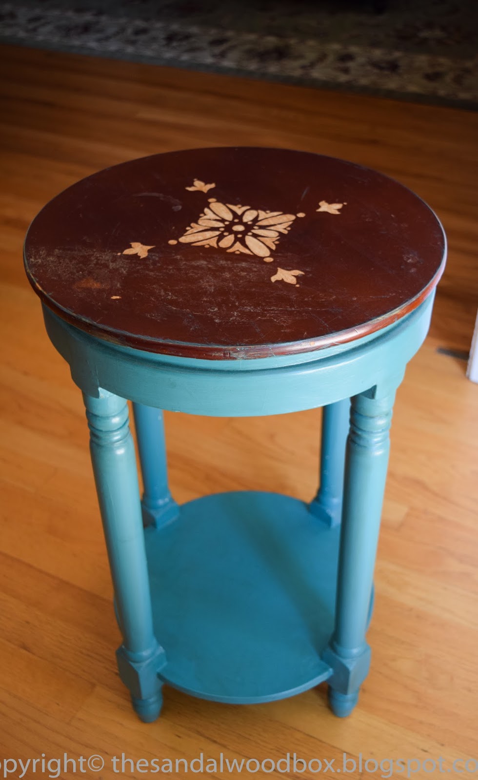 The Sandalwood Box Stained Glass Mosaic Table