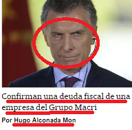 Siguen encontrando deudas de macri al estado