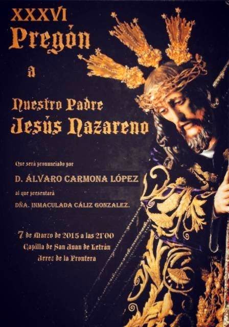 Descarga el Pregón a Jesús Nazareno