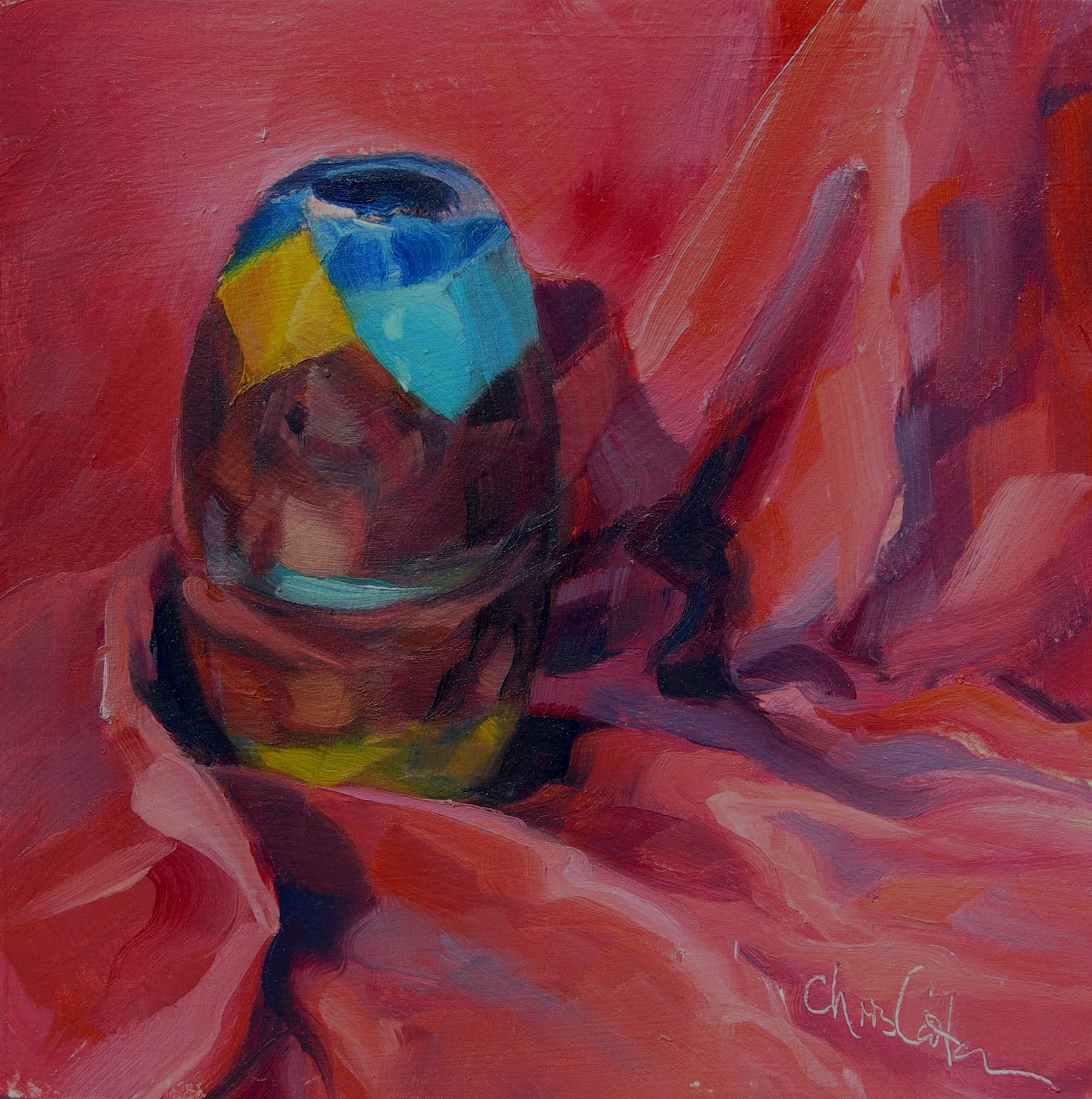 Chris Carter Art.......... Smaller Than A Breadbox Hand Blown