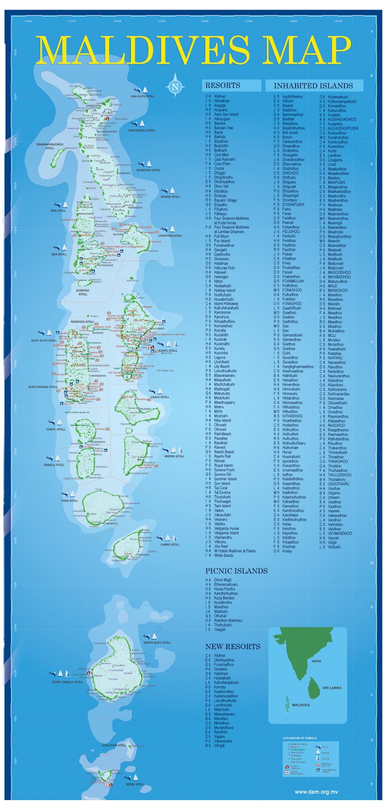 MAPS OF MALDIVES