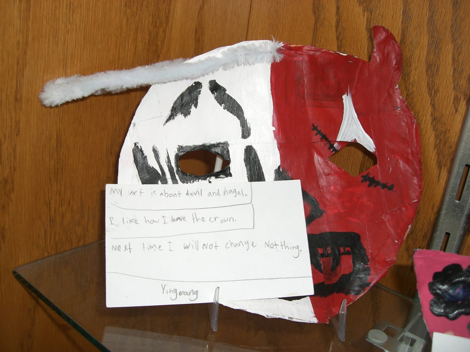 Art on your Sleeve a PYP art blog Who We Are 5th grade metaphor masks