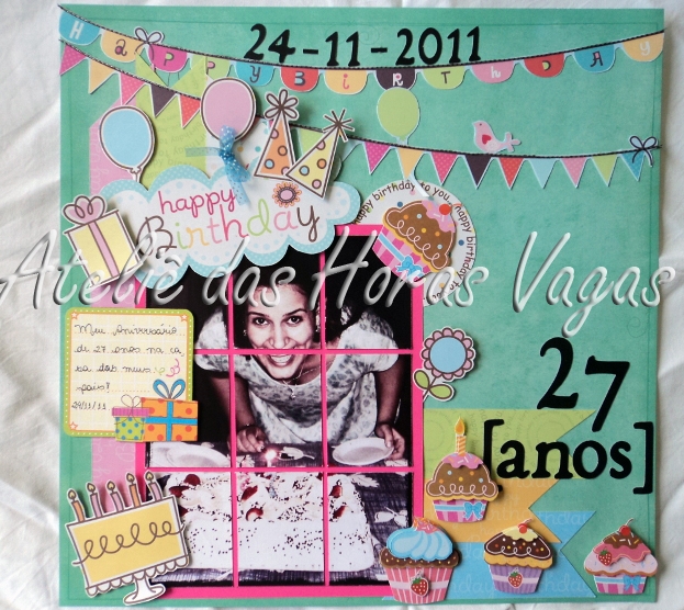 scrapbook brithday 27 anos