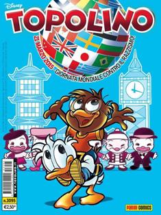 Topolino 3095 - 24 Marzo 2015 | ISSN 1120-611X | CBR 150 dpi | Settimanale | Fumetti | Disney
Topolino apparve in Italia il 30 marzo 1930, quando sul n.13 del settimanale torinese Illustrazione del Popolo, diretto da Lorenzo Gigli, fu pubblicata la prima striscia disegnata da Ub Iwerks e intitolata Le avventure di Topolino nella giungla. Due anni dopo si ha il primo libro illustrato italiano con le sue immagini: Sua Altezza Reale il Principe Codarello e, poco più tardi, il 31 dicembre 1932, esce il primo numero di Topolino in formato giornale, edito da Nerbini.
Sulla falsariga del celebre Corriere dei Piccoli, anche Topolino si presentava ai lettori con periodicità settimanale e si apriva con una breve storia in cui le didascalie sono scritte in rima e realizzata da Giove Toppi, che divenne quindi il primo autore Disney italiano. Sul settimanale della Nerbini, comunque, trovano spazio soprattutto le strisce e le tavole realizzate da Floyd Gottfredson. In queste storie vengono anche introdotte delle didascalie in rima, scritte dal primo direttore della rivista, Paolo Lorenzini (detto Collodi Nipote in quanto nipote di Carlo Collodi), e viene anche assegnato il nome definitivo alla spalla di Topolino, ovvero quel Pippo un po' lunatico e un po' svampito che sui libri della Salani veniva ancora chiamato Medoro.
Nerbini non si era assicurato correttamente i diritti di pubblicazione: quando aveva varato la sua rivista, infatti, si era rivolto al Consorzio Cinematografico E.I.A., il distributore dei cortometraggi di Topolino, quando in realtà i diritti per le riviste erano stati dati in mano al giornalista Guglielmo Emanuel dallo stesso Disney. Per cui, per un paio di numeri, la testata passò da Topolino a Topo Lino, per poi riprendere la nota testata con il n.7. Il Topolino Giornale era formato da otto pagine e non conteneva solo storie a fumetti Disney ma anche storie non-Disney che anzi erano di solito la maggioranza delle storie presenti in un numero.
Il numero 137 del Topolino Giornale, dell'11 agosto 1935, segna il passaggio di consegne da Nerbini alla Mondadori. Il fascismo, tuttavia, causò dei problemi al giornale. Dal 1938, il Min.Cul.Pop. (Ministero della Cultura Popolare) impone alla stampa di non editare più i protagonisti del fumetto popolare americano. Il solo Topolino è risparmiato, e così il suo logo e il suo personaggio possono continuare ad esistere nelle edicole italiane, ma in piena seconda guerra mondiale, a partire dal n.476 del 27 gennaio 1942, anche il settimanale è costretto a cedere alle restrizioni. Lo sostituisce Tuffolino, un ragazzetto dalle medesime caratteristiche fisiche, disegnato dal grande illustratore Pierlorenzo De Vita. Con la fine del fascismo, le avventure di Topolino poterono di nuovo essere pubblicate.
Alla fine degli anni quaranta, però, i giornali a fumetti che pubblicavano storie a puntate di non più di due tavole ad episodio erano irrimediabilmente in crisi, e così lo stesso Topolino, le cui vendite erano di gran lunga calate rispetto al periodo d'oro. Mondadori, però, non poteva rinunciare alla rivista da edicola per non perdere i ricchi diritti delle pubblicazioni da libreria, così decise un doloroso ma necessario cambio di formato e periodicità. Nel 1949 nasce così il periodico a fumetti Topolino formato libretto, all'inizio con cadenza mensile, quindi quindicinale e, infine, settimanale, fino a giungere a oggi al suo sessantesimo anniversario e con oltre 3000 numeri usciti, ricchi di storie tra le più famose, con autori da Carl Barks a Romano Scarpa, da Floyd Gottfredson a Giovan Battista Carpi e così via.