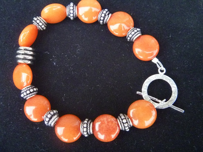 Orange Bead Bracelet