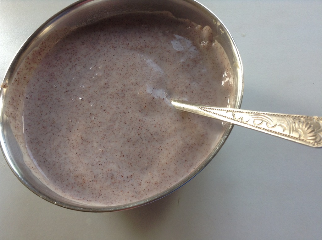 sprouted ragi milk for babies