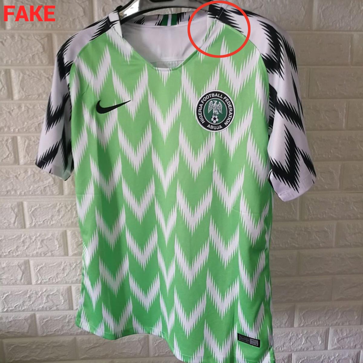 Be Aware - How To Detect A Fake Nike Nigeria 2018 World Cup - Footy Headlines