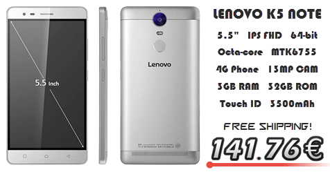 Οκταπύρηνο Lenovo 5.5", Gearbest