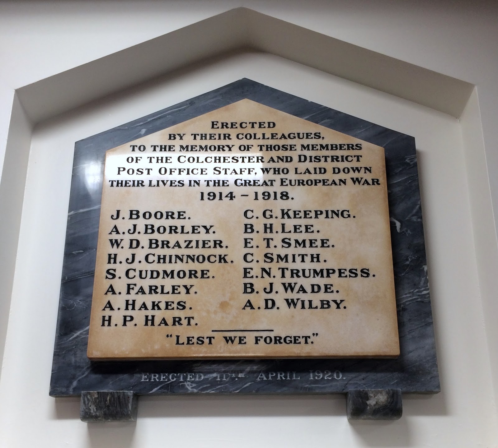 Army Service Numbers 18811918 First World War Research Colchester