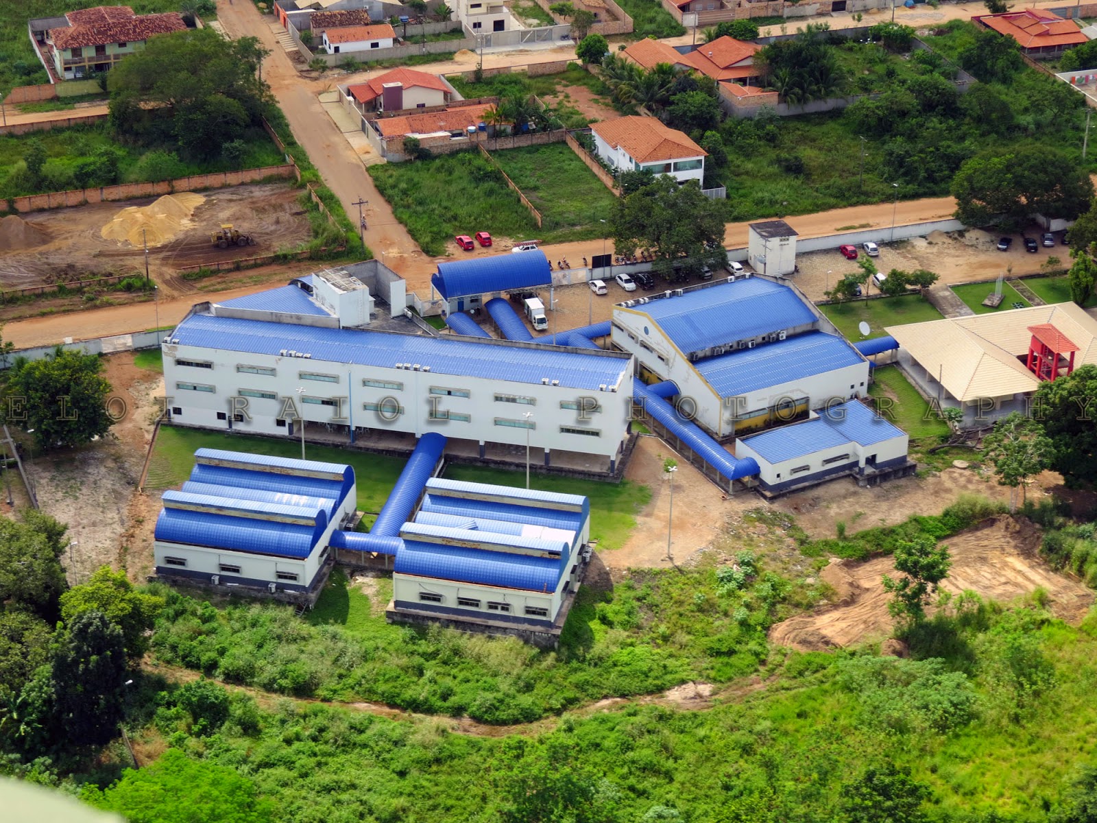Imagens aéreas do IFPA e Fundação Bradesco de Conceição do Araguaia