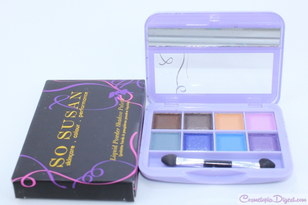 So Susan Cosmetics Liquid Powder Shadow Palette review, swatches