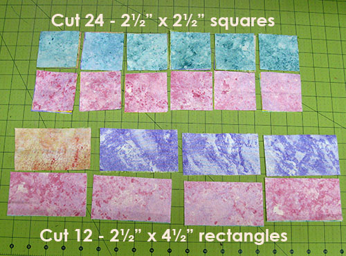 cutting sizes for placemats