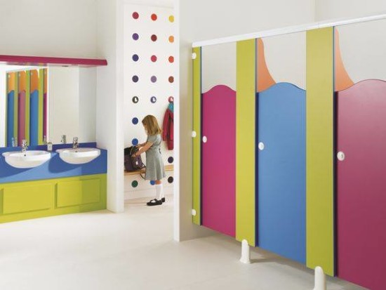 desain inspiratif Tema lucu kamar mandi anak