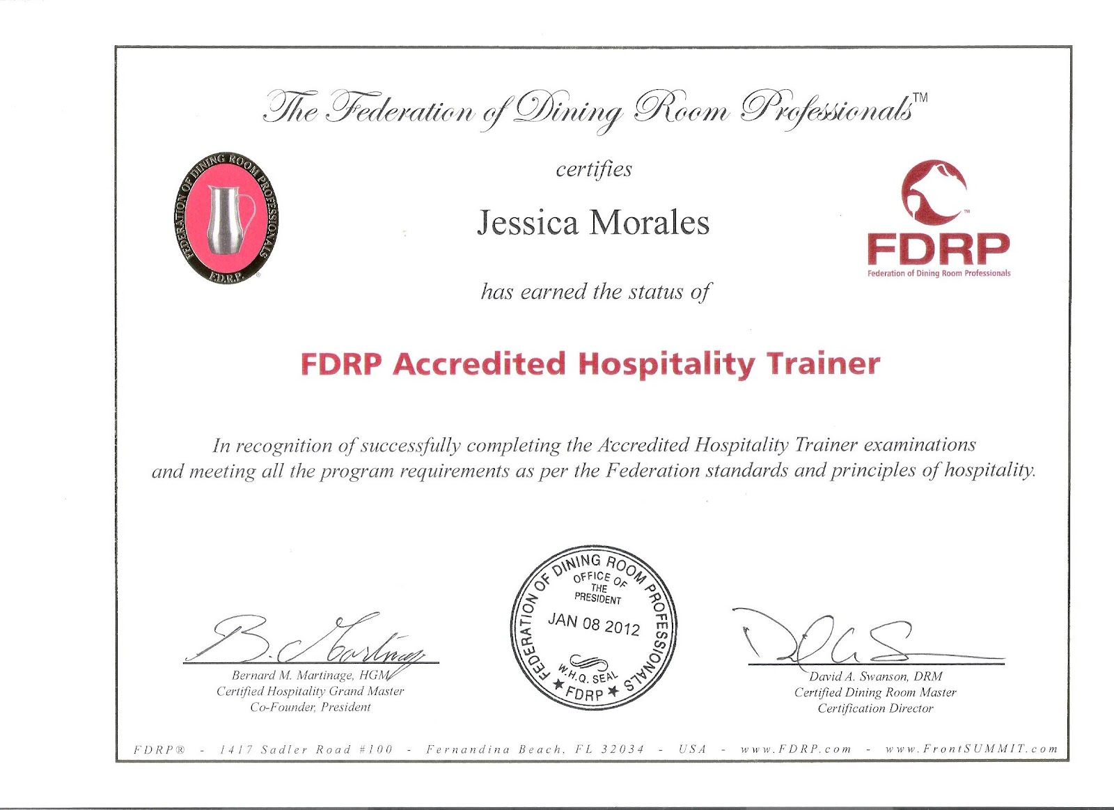 JESS! EXCELLENT SERVICE CONSULTING: 2012