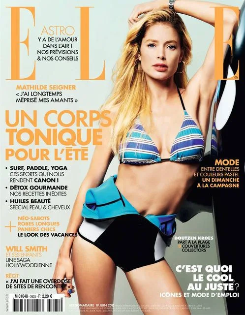 Doutzen Kroes wears swim looks for Elle France June 2015