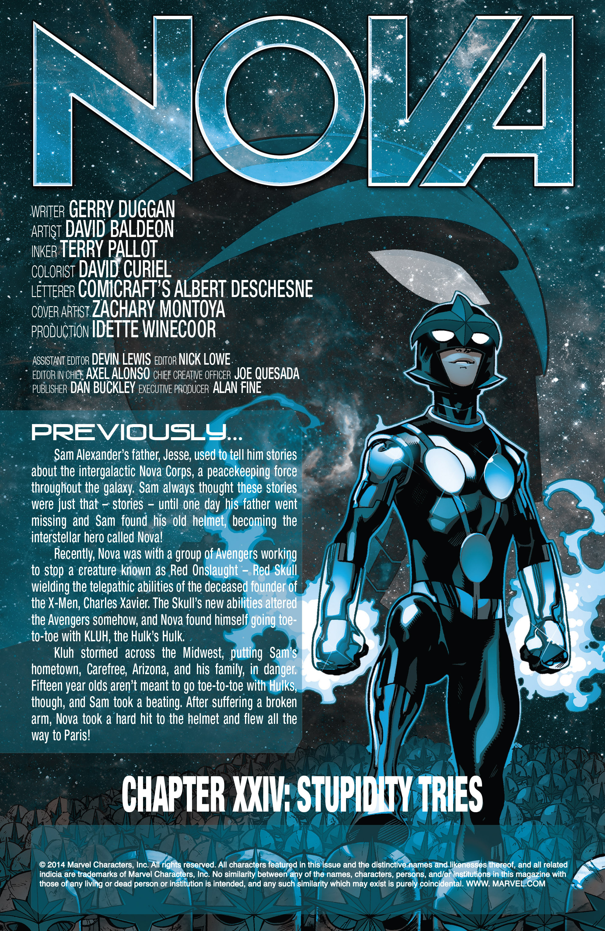Read online Nova (2013) comic -  Issue #24 - 2