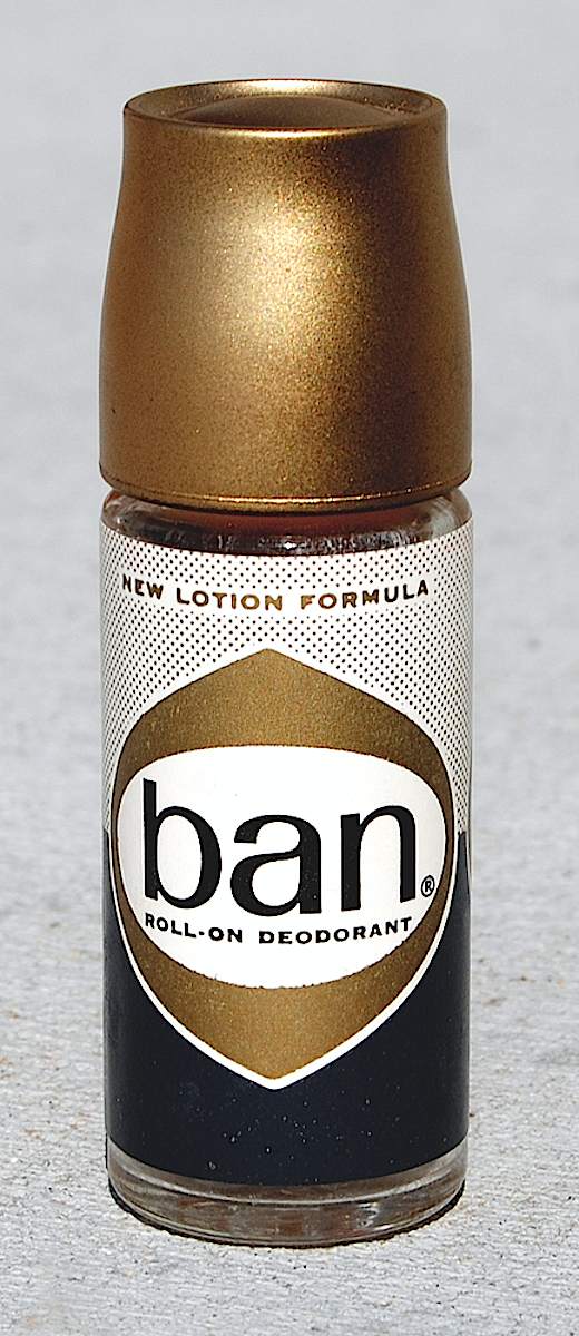 1960s Ban deodorant packaging photo of 1960s Ban deodorant packaging