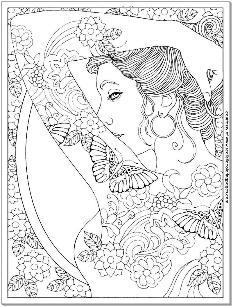 tattoo designs coloring pages for women - photo #1