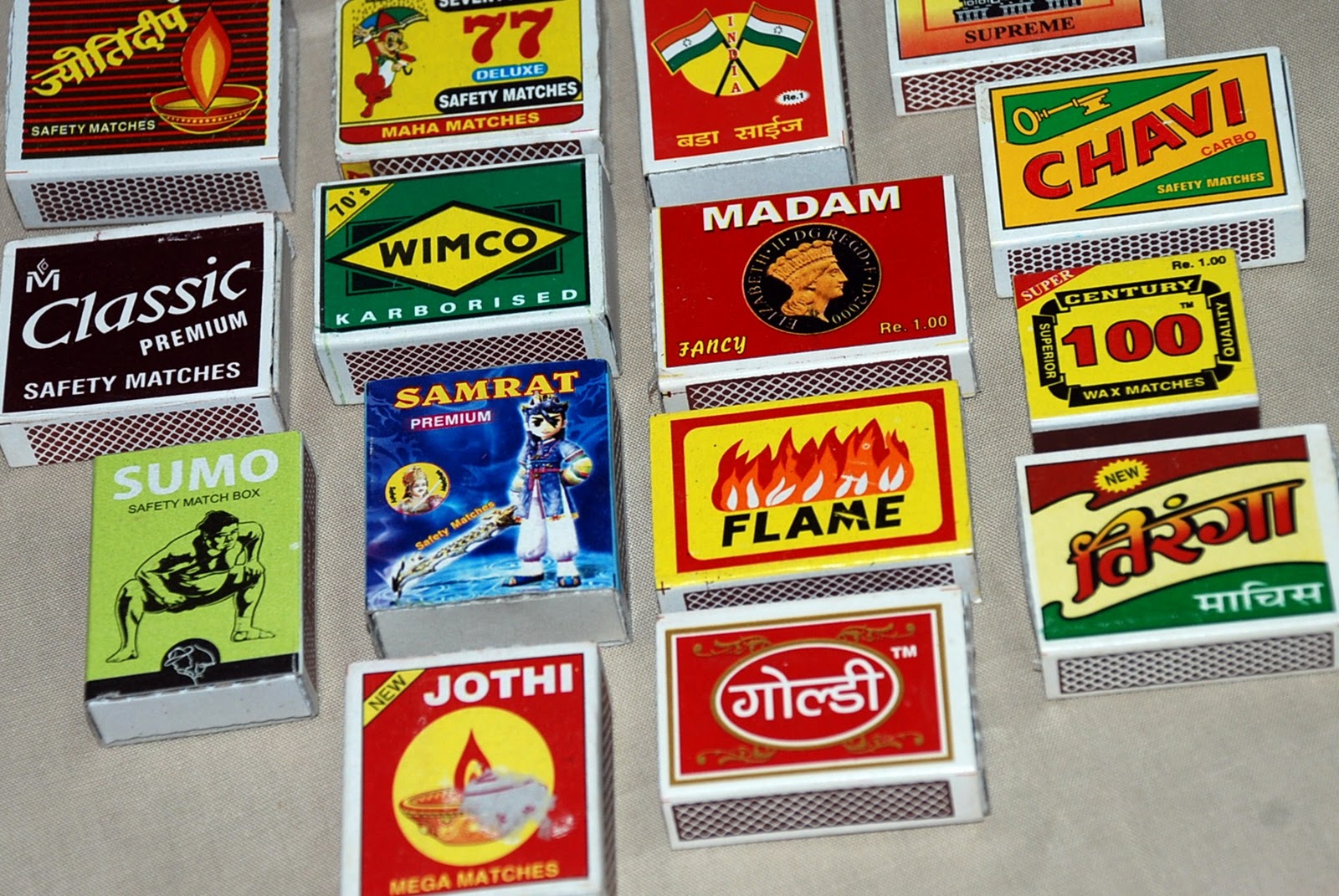 MATCHBOXES AND LABELS COLLECTION INDIA