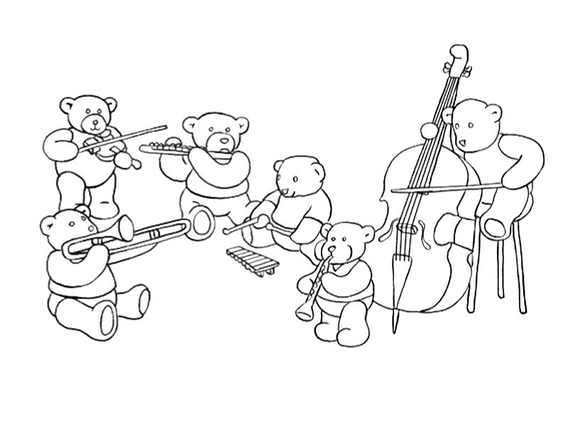 instruments coloring pages - photo #23